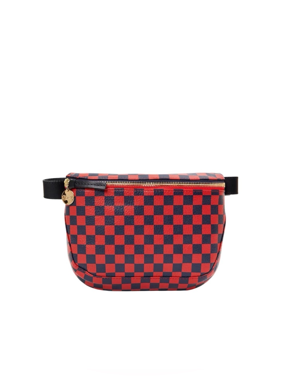 Clare V. Fanny Pack In Cherry Red / Navy Checkers